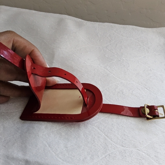 🔥🔥 RARE LOUIS VUITTON PATENT LUGGAGE TAG🔥🔥EUC - Picture 3 of 8